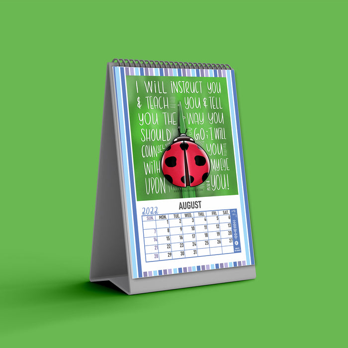 'Plans for you' Illustrated Desktop Calendar 2022