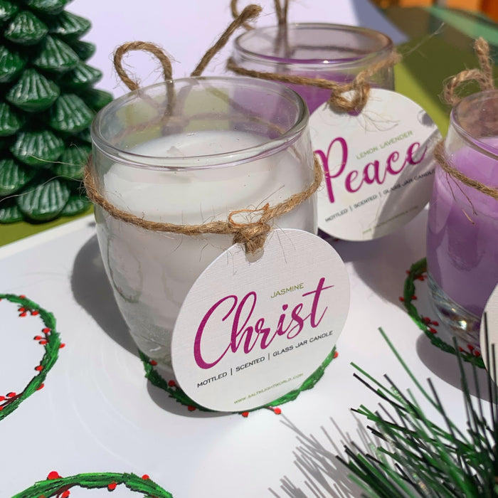 Mini Advent Candles with angel and stand