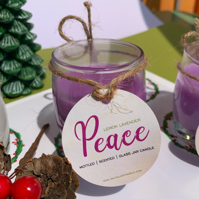 Mini Advent Candles with angel and stand