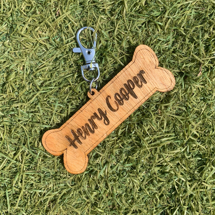 Doggy Name Tag (engraved,wooden)