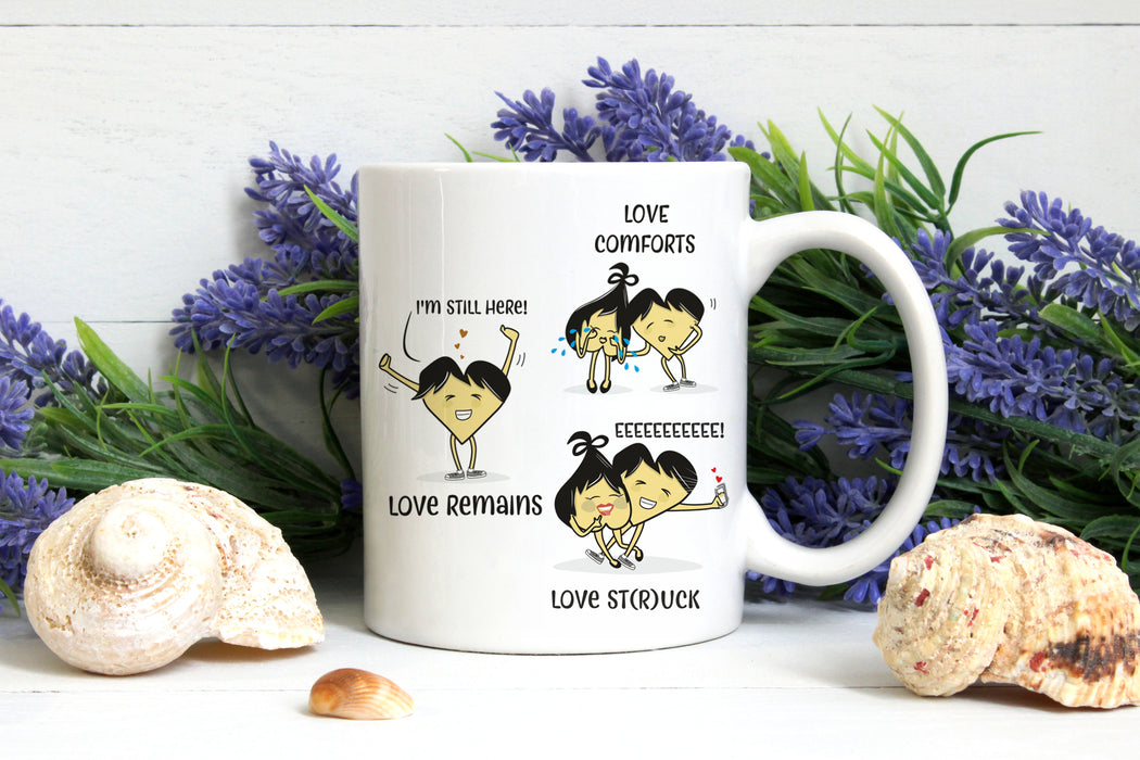 'Love does...' coffee mug | Valentine's Day Gift | Gift for him | Gift for her