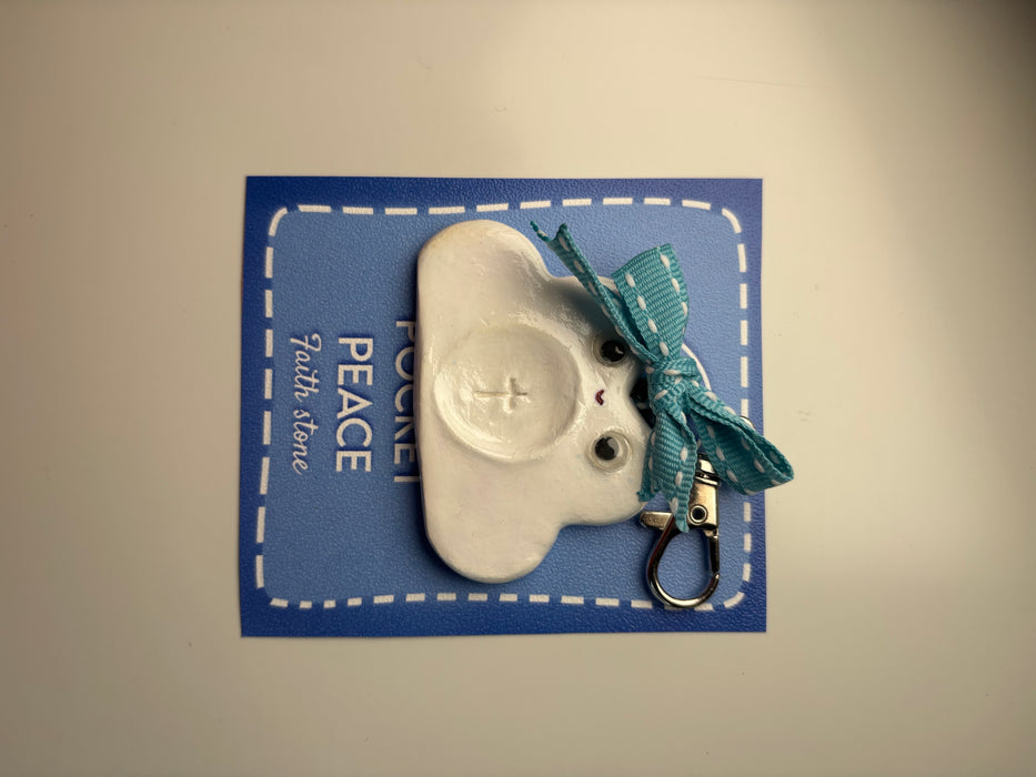 Riding on the clouds Faith Stone + Bag Charm