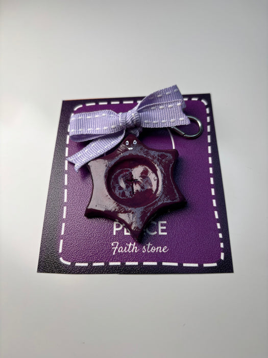 Star of David Faith Stone + Bag Charm