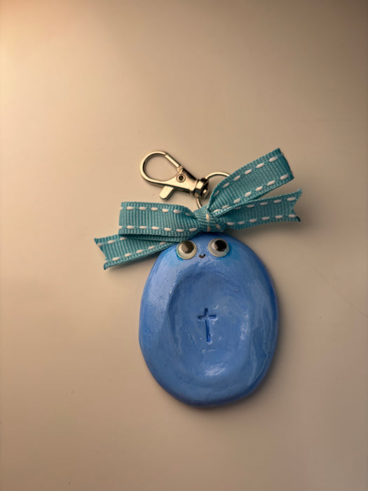 Jesus my rock Blue faith Stone + Bag Charm