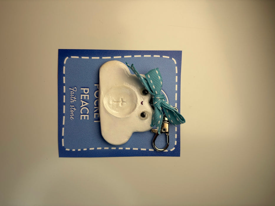 Riding on the clouds Faith Stone + Bag Charm