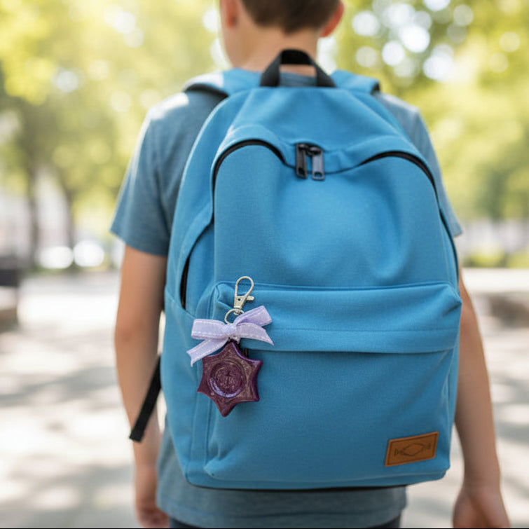 Star of David Faith Stone + Bag Charm