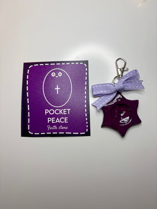 Star of David Faith Stone + Bag Charm