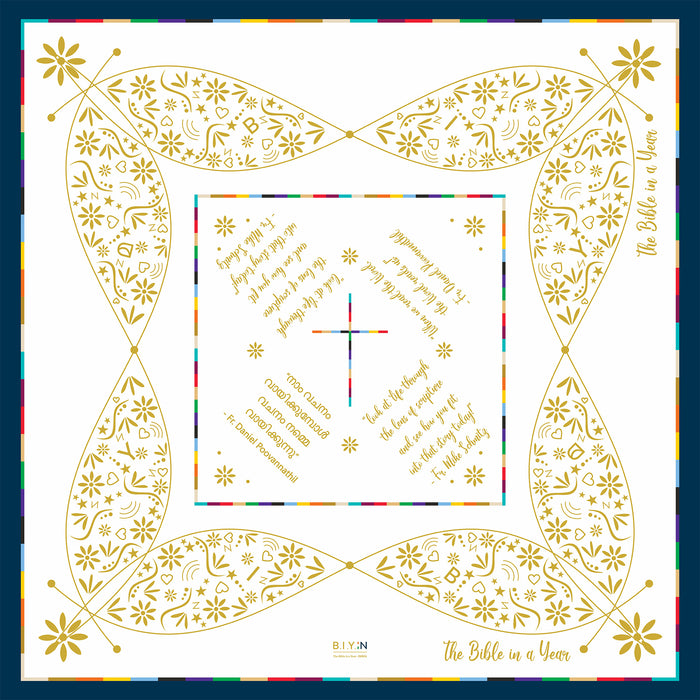Cotton Satin Scarf - The Bible in a Year