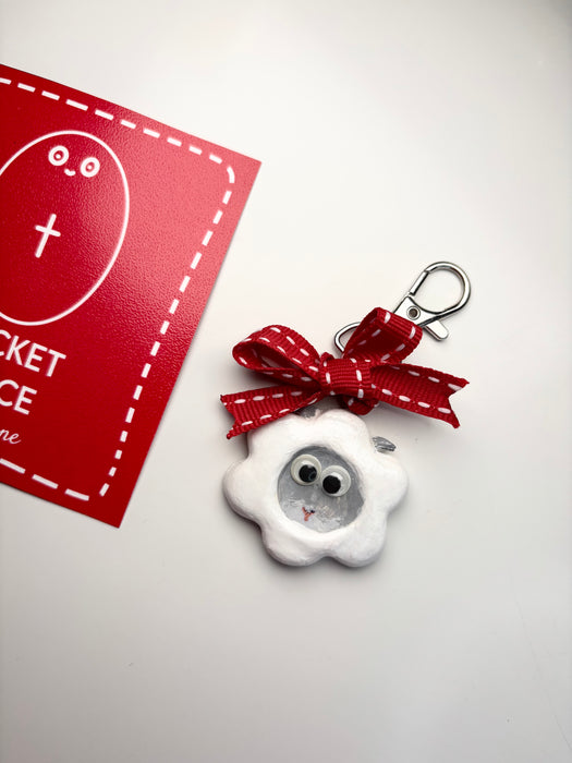 Certified Lost Sheep faith Stone + Bag Charm