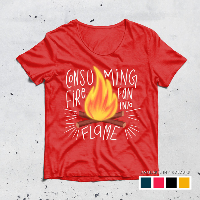 Consuming Fire round neck t-shirt