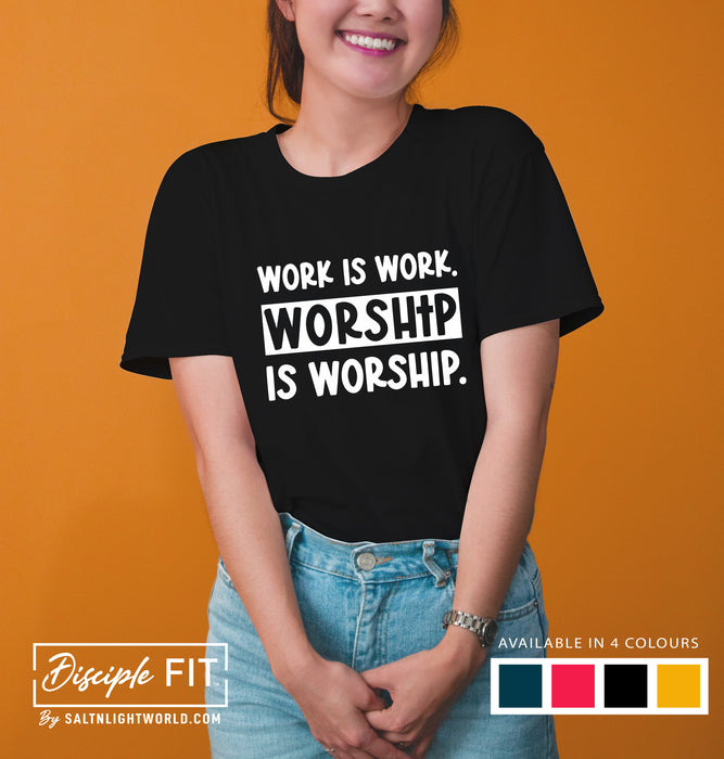 Worship is worship round neck t-shirt