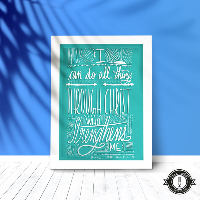 I can do all things | Phil 4:13 | A5 Art Frame