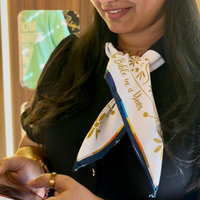 Cotton Satin Scarf - The Bible in a Year