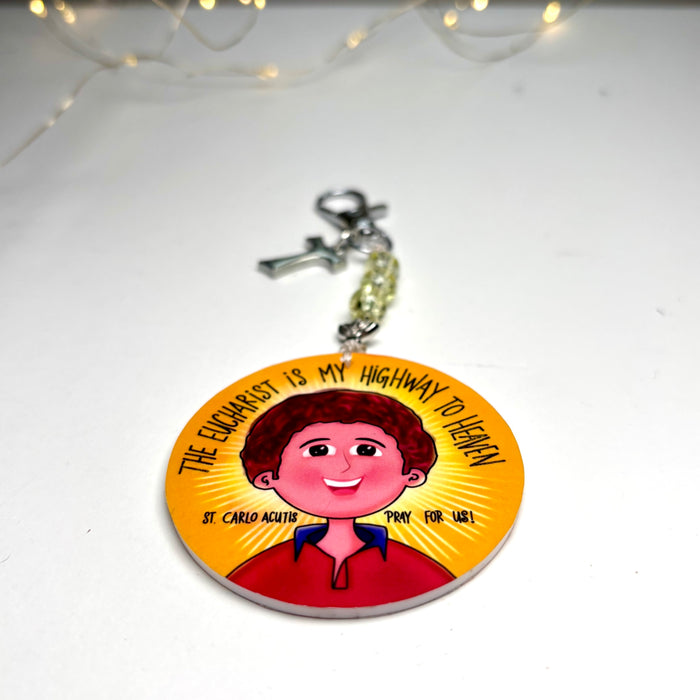 Highway to Heaven- Carlo Acutis Bag Charm