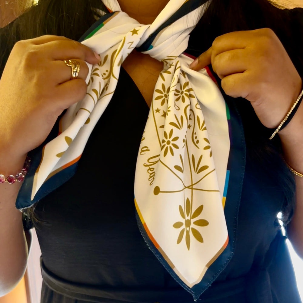 Cotton Satin Scarf - The Bible in a Year