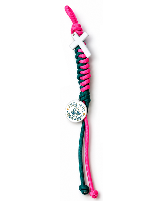 Psalm 91 Paracord Bracelet + Bag Charm