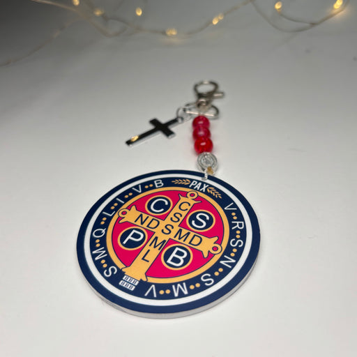 Benedictine Deliverance Bag Charm (Blue)