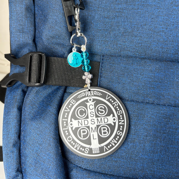 Benedictine Deliverance Bag Charm (Black)