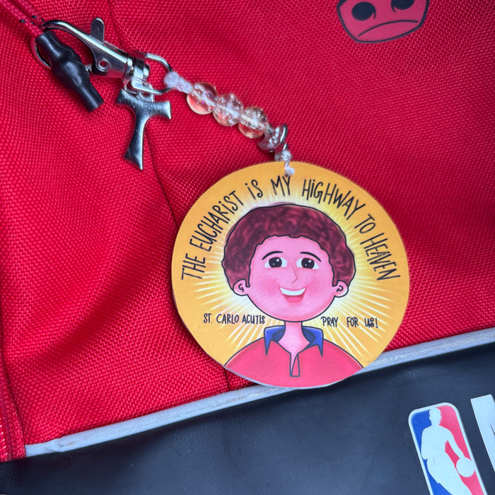 Highway to Heaven- Carlo Acutis Bag Charm