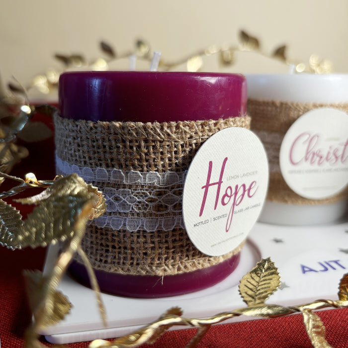 Premium Advent Candles (Set of 5) with personalised stand