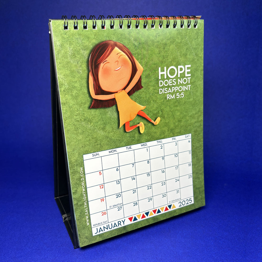 Hope Desktop Calendar 2025