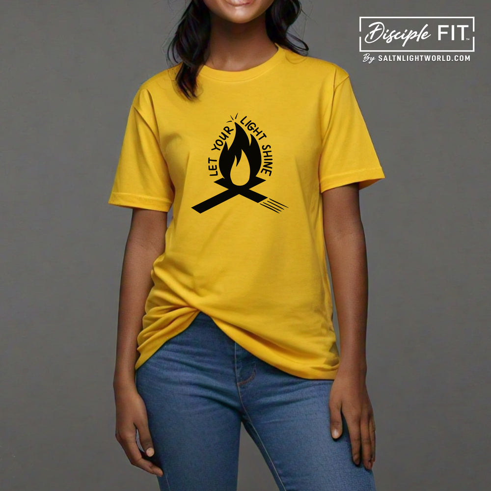 Let your light Shine round-neck t-shirt