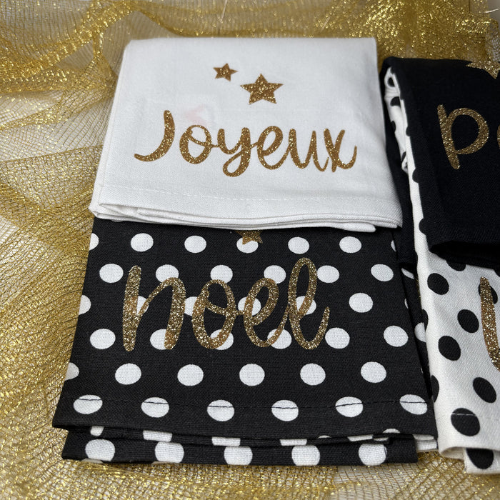 Classic Christmas Kitchen Towels - set of 4