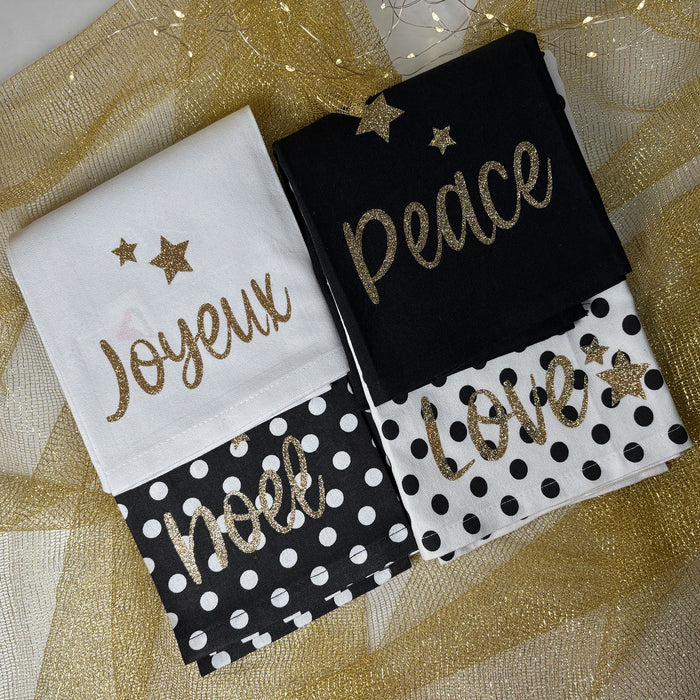 Peace & Love kitchen towels (2)