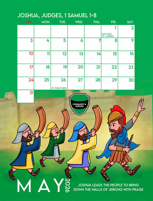 The Bible in a Year Calendar 2026