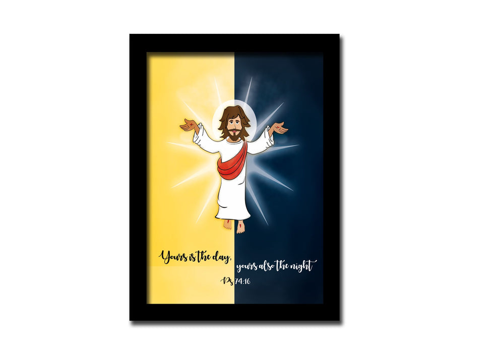 Yours is the day | A5 size frame | Jesus | Bible Art