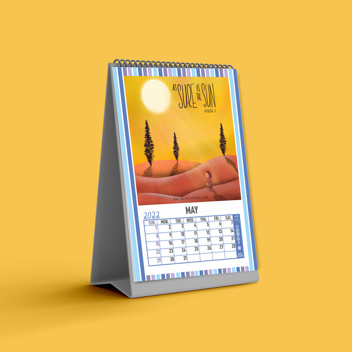 'Plans for you' Illustrated Desktop Calendar 2022