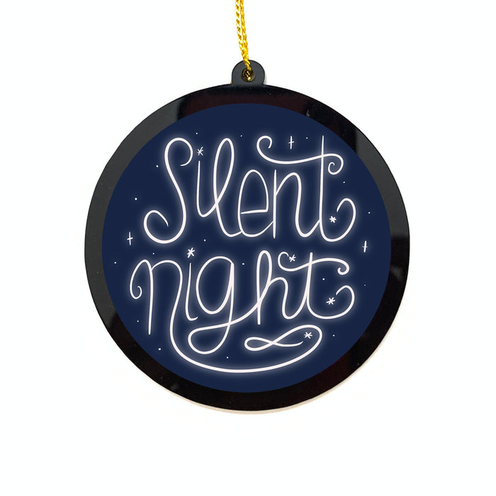 Christmas Ornaments - Acryllic Bauble - Silent Night | Christmas Tree Decor