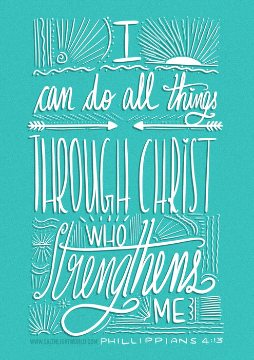 I can do all things | Phil 4:13 | A5 Art Frame