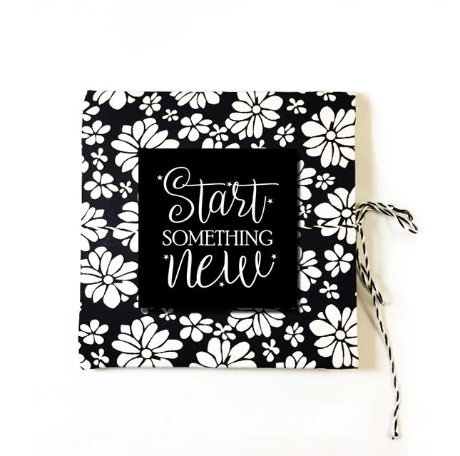 Start Something New | Cloth-bound Journal | Square notebook | Sketchbook