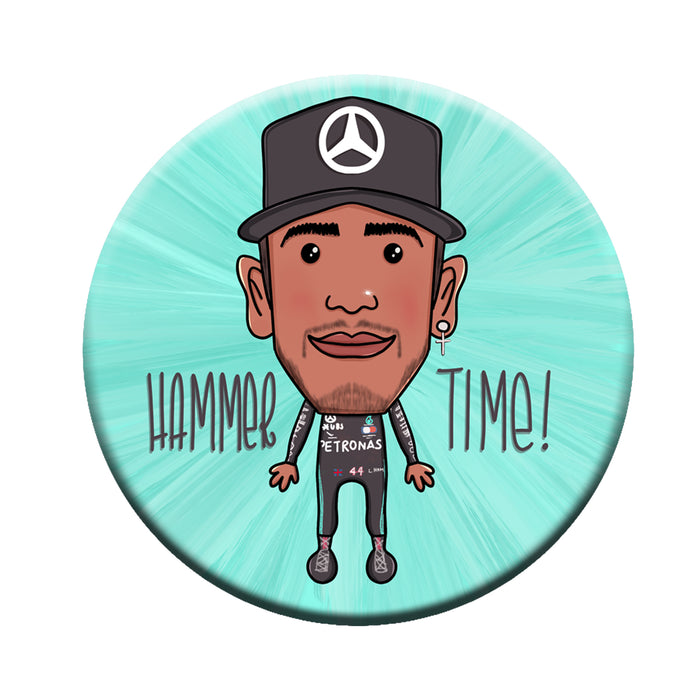 Lewis Hamilton- Its 'hammer time' Magnet (5.8cm)