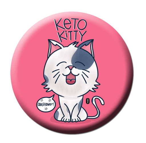 Keto Kitty backpack badge