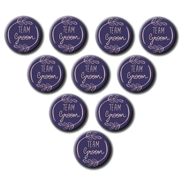 Team Groom (Pack of 10 badges)