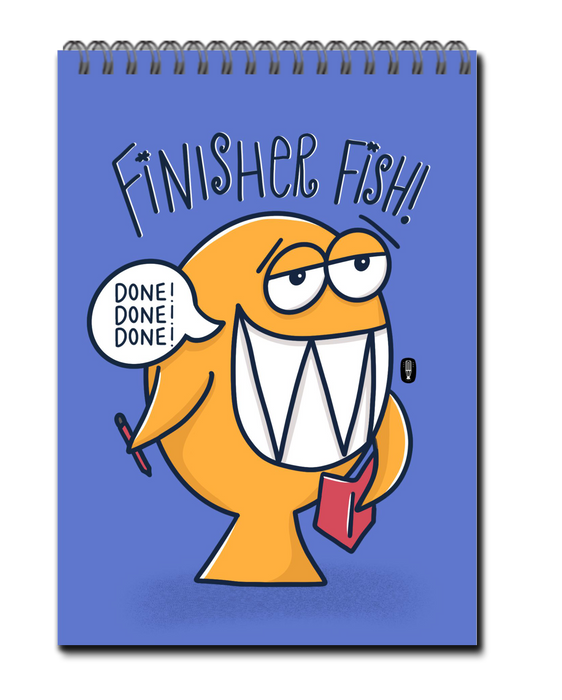 Finisher Fish To-Do List book | Spiral bound
