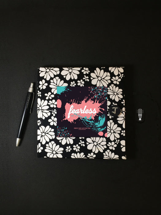 Fearless Cloth Journal | Square notebook | Sketchbook