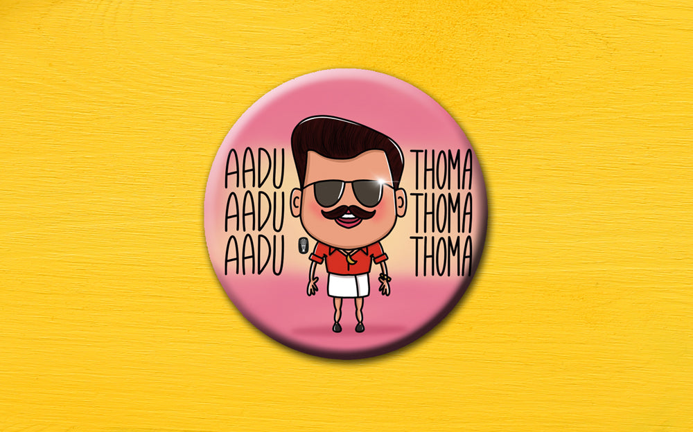 Mohanlal | Aadu Thoma Tribute Magnet (5.8cm) | Spadikam