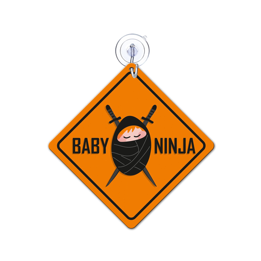 Baby Ninja Car Sign