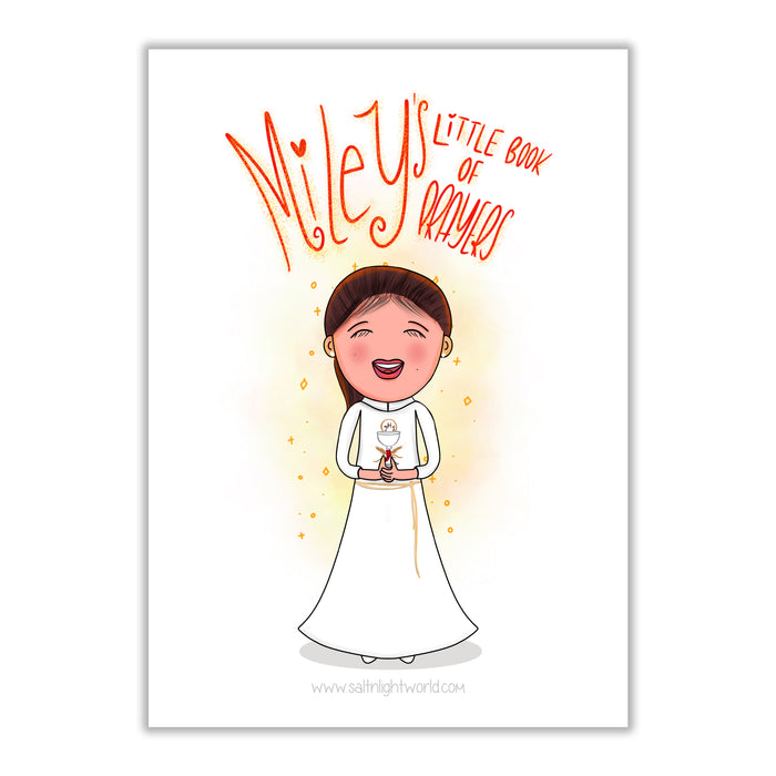 Buy First Holy Communion Gift Set | Catholic Prayer Kit for Children |  Includes Mass Missal, Bookmark, Scapular, Rosary, Pouch, and Pin | Black,  Rose, or White for Boys and Girls (White)