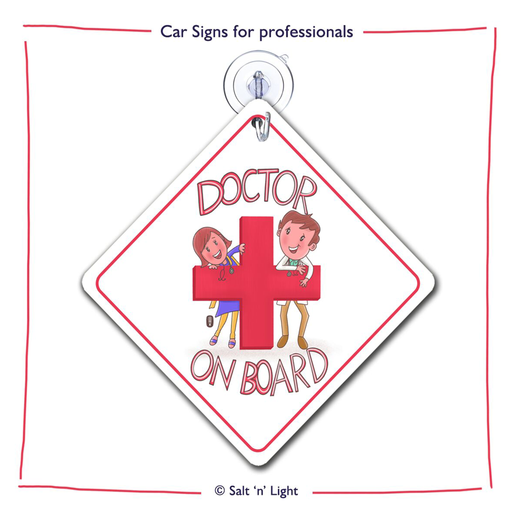 Doctor on board Car Sign