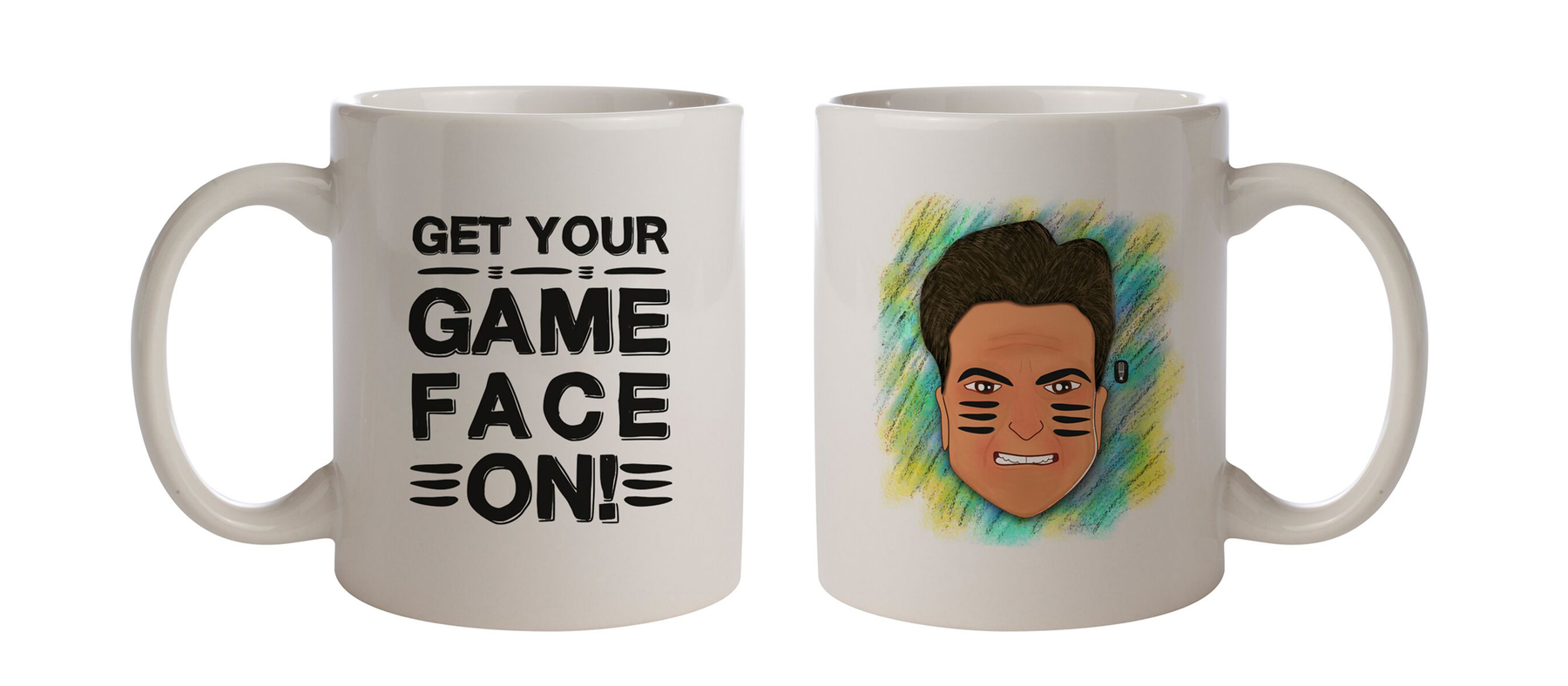 Game face on Coffee Mug