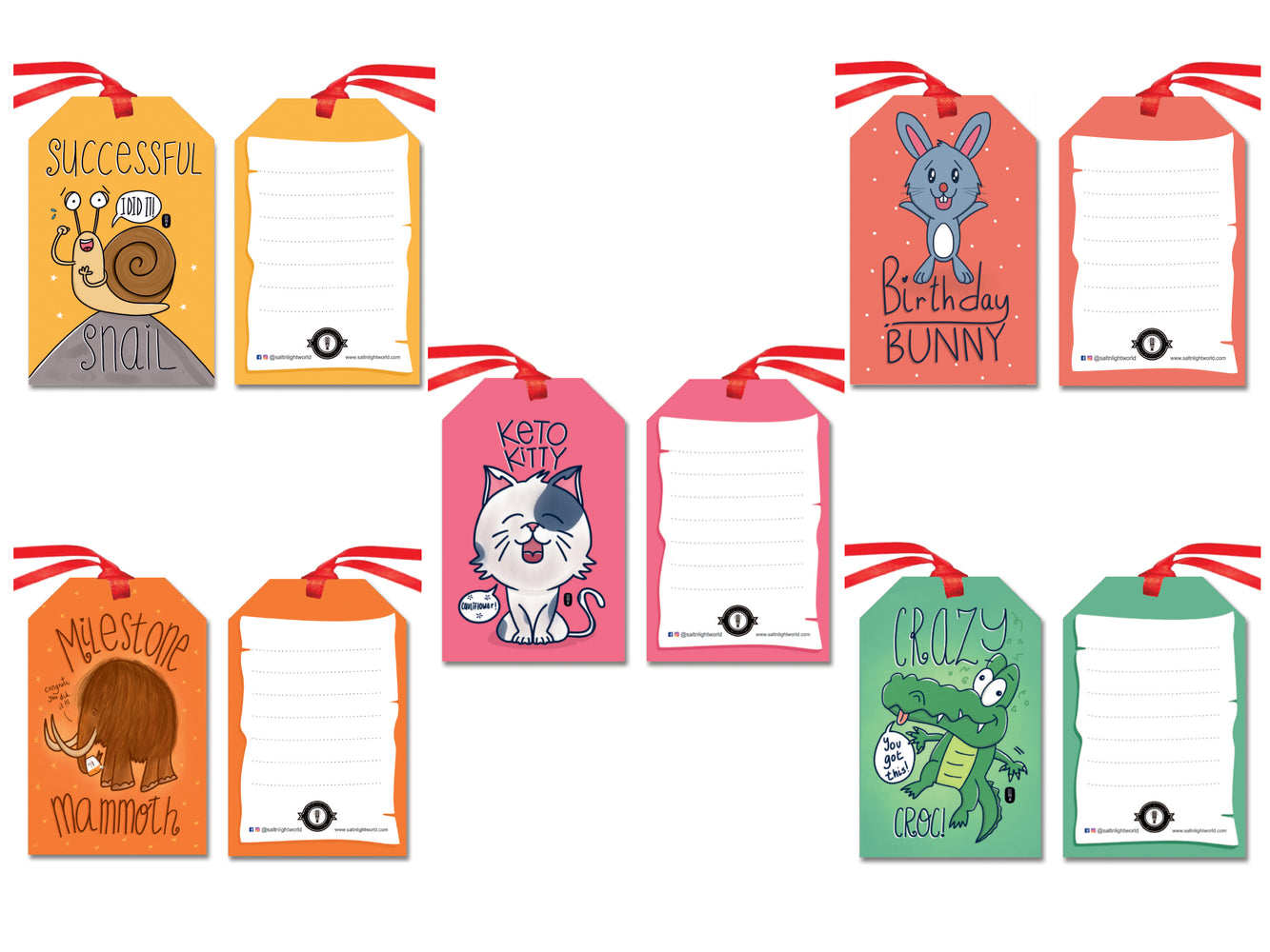 Adorable Animals gift tags | Set of 10