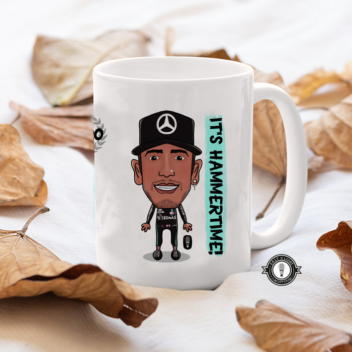 Lewis Hamilton LH44 Fan Art | 7-time World Champion | Coffee Mug