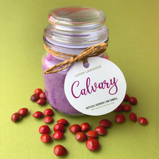 Calvary - Lemon Lavender- Mottled Jar Candle