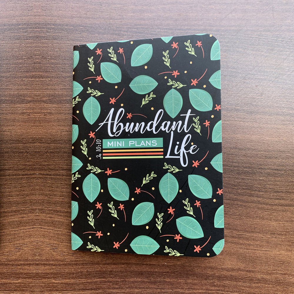 Abundant Life Mini Plans Jotbook (black) | A6 size