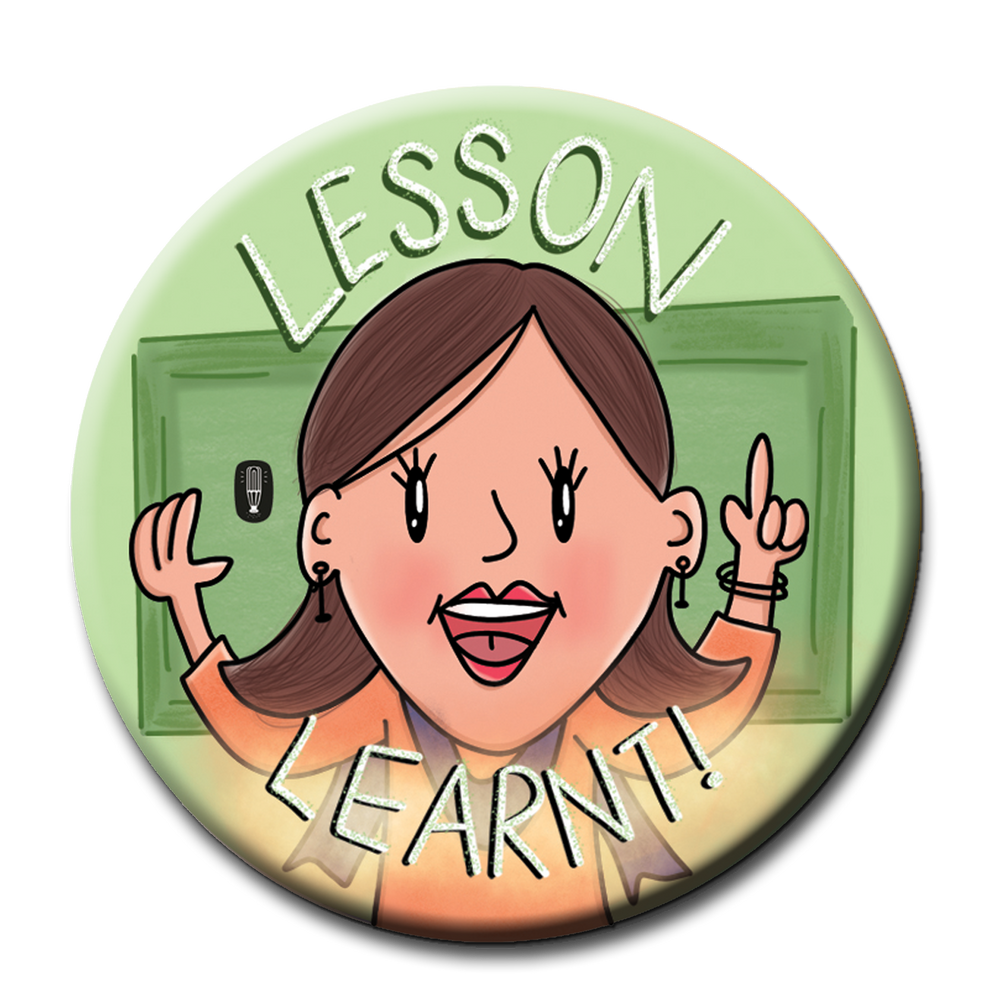 Thank you Teacher | Lesson Learnt (lady teacher) Fridge Magnet  (5.8cm)