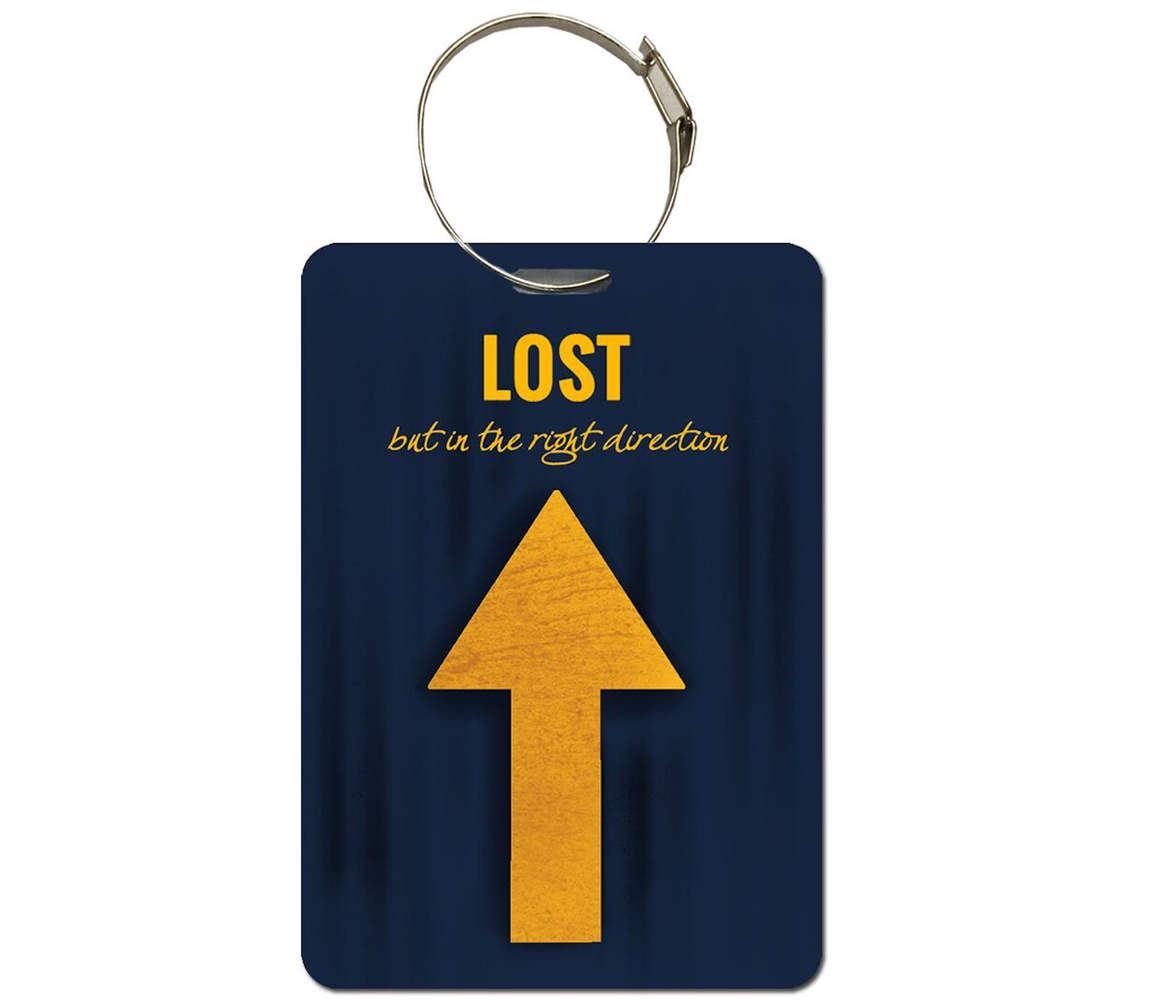 Lost (In the right direction) luggage tag | Handbag tag